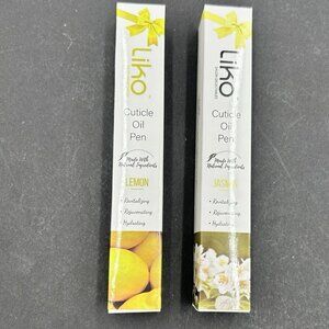 Lot of 2 Liko Cuticle Oil Pens - Lemon and Jasmin - NEW